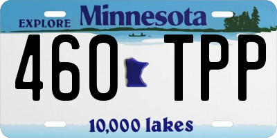 MN license plate 460TPP