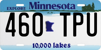 MN license plate 460TPU