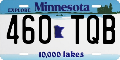 MN license plate 460TQB
