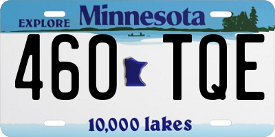 MN license plate 460TQE