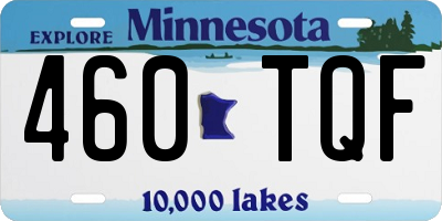 MN license plate 460TQF