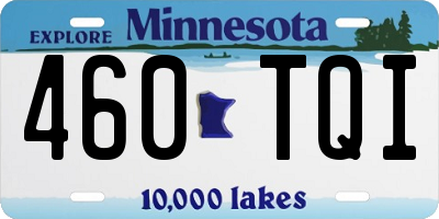 MN license plate 460TQI