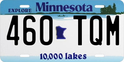 MN license plate 460TQM