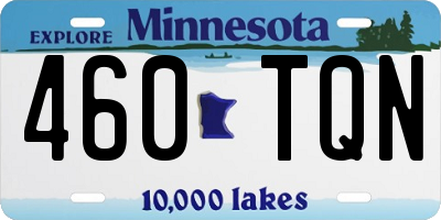 MN license plate 460TQN