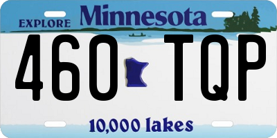 MN license plate 460TQP
