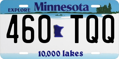 MN license plate 460TQQ