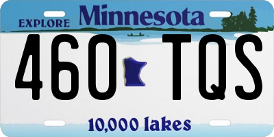 MN license plate 460TQS