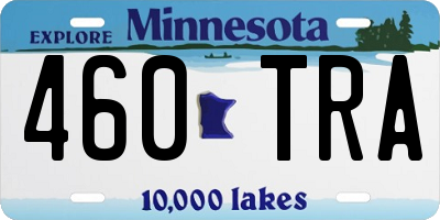 MN license plate 460TRA