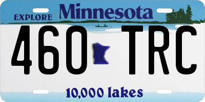 MN license plate 460TRC