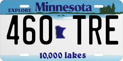 MN license plate 460TRE