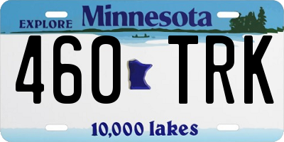 MN license plate 460TRK