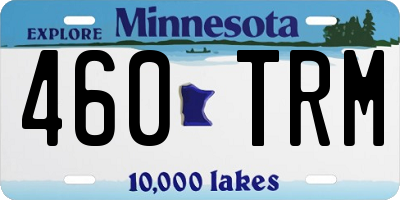 MN license plate 460TRM