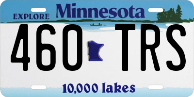 MN license plate 460TRS