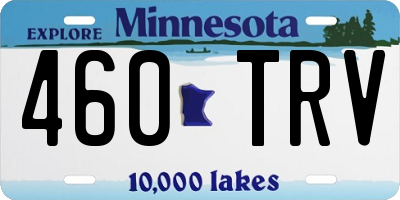 MN license plate 460TRV