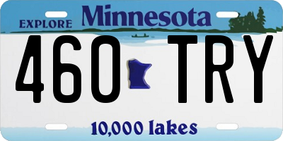 MN license plate 460TRY
