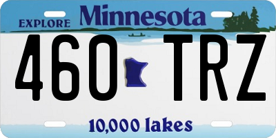 MN license plate 460TRZ