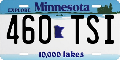 MN license plate 460TSI