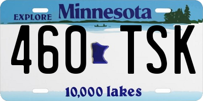 MN license plate 460TSK