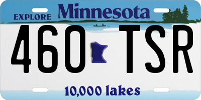 MN license plate 460TSR