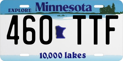 MN license plate 460TTF