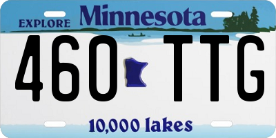 MN license plate 460TTG