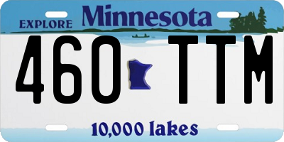 MN license plate 460TTM