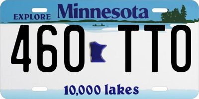 MN license plate 460TTO