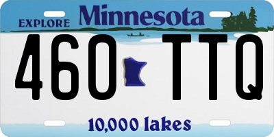 MN license plate 460TTQ