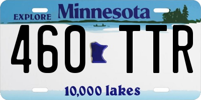 MN license plate 460TTR