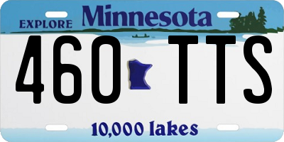MN license plate 460TTS