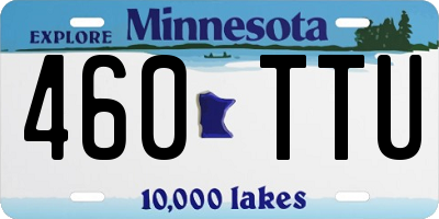MN license plate 460TTU