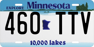 MN license plate 460TTV