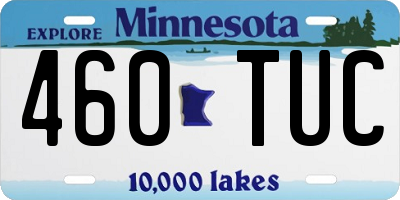MN license plate 460TUC