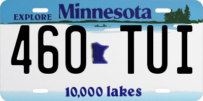 MN license plate 460TUI