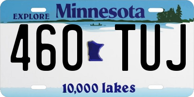 MN license plate 460TUJ