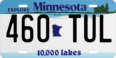 MN license plate 460TUL