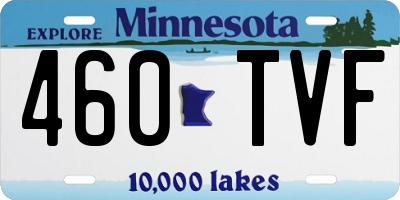 MN license plate 460TVF