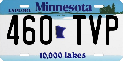 MN license plate 460TVP