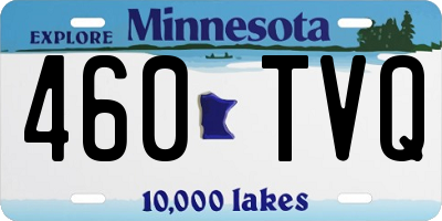 MN license plate 460TVQ