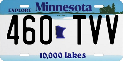 MN license plate 460TVV