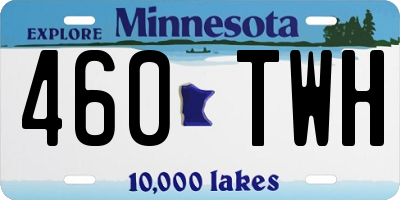MN license plate 460TWH