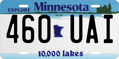 MN license plate 460UAI