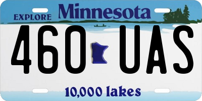 MN license plate 460UAS