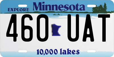 MN license plate 460UAT