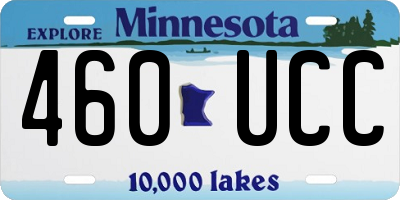 MN license plate 460UCC