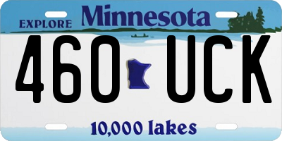 MN license plate 460UCK