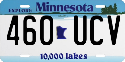 MN license plate 460UCV