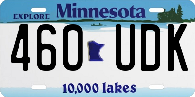 MN license plate 460UDK
