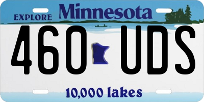 MN license plate 460UDS