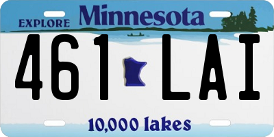 MN license plate 461LAI